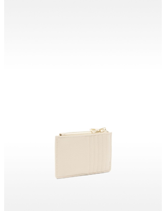 팔포이즈 팔포이즈 텍스처 지퍼 카드 지갑 224825 BEIGE 베이지 착용컷