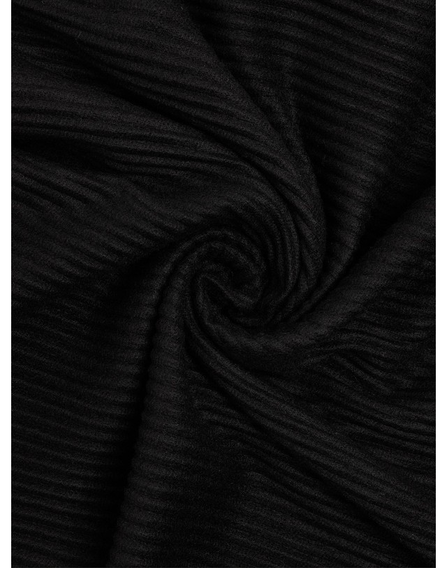 팔포이즈 팔포이즈 플리츠 프린지 직사각 스카프 251884 BLACK 블랙 착용컷
