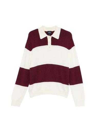 [해외직구] 아페쎄 Luis striped polo sweater  WVBEXM23011