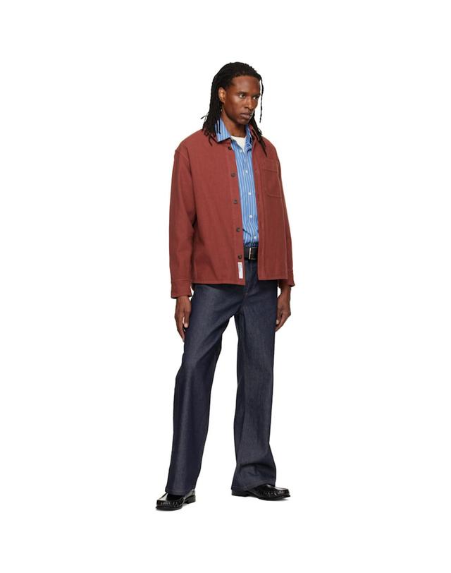 아페세 아페쎄 [해외직구] 아페쎄 청바지 네이비 아론 데님 진 262252M186009 착용컷