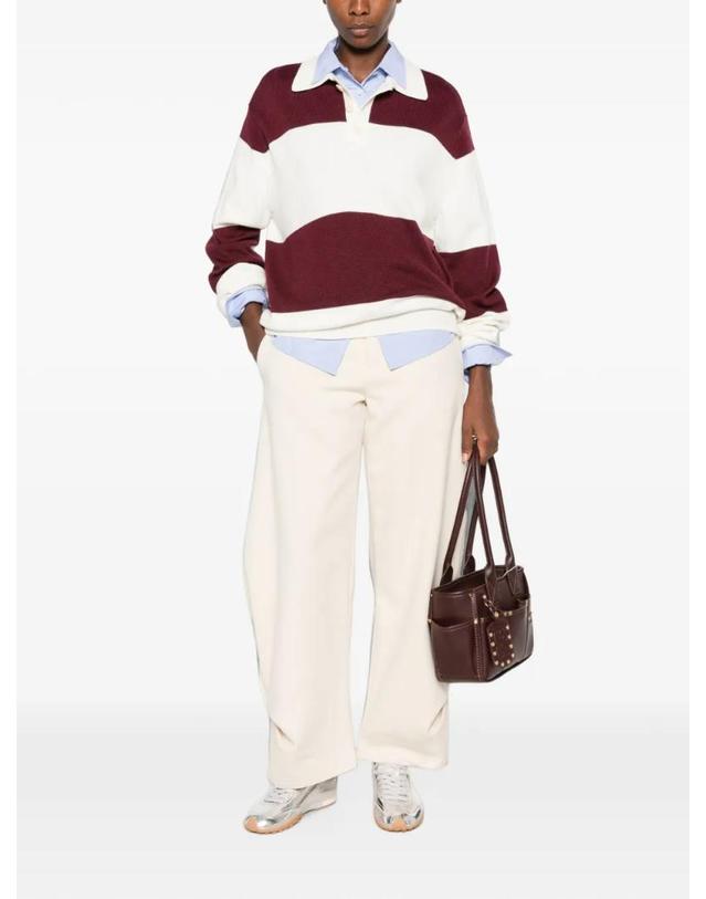 아페세 아페쎄 [해외직구] 아페쎄 Luis striped polo sweater WVBEXM23011 착용컷