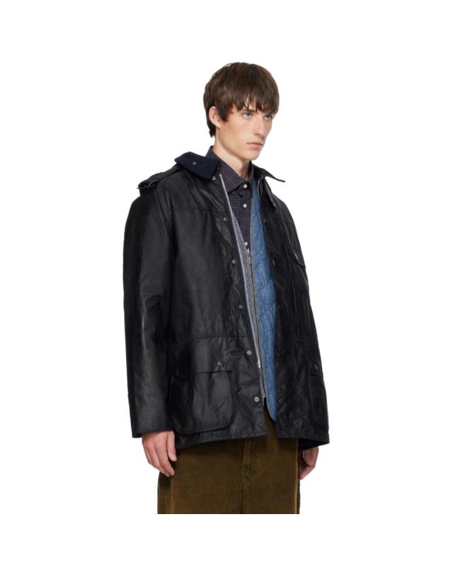 아페세 아페쎄 [해외직구] 아페쎄 재킷 네이비 Barbour 뷰포트 왁스 재킷 262252M180008 착용컷