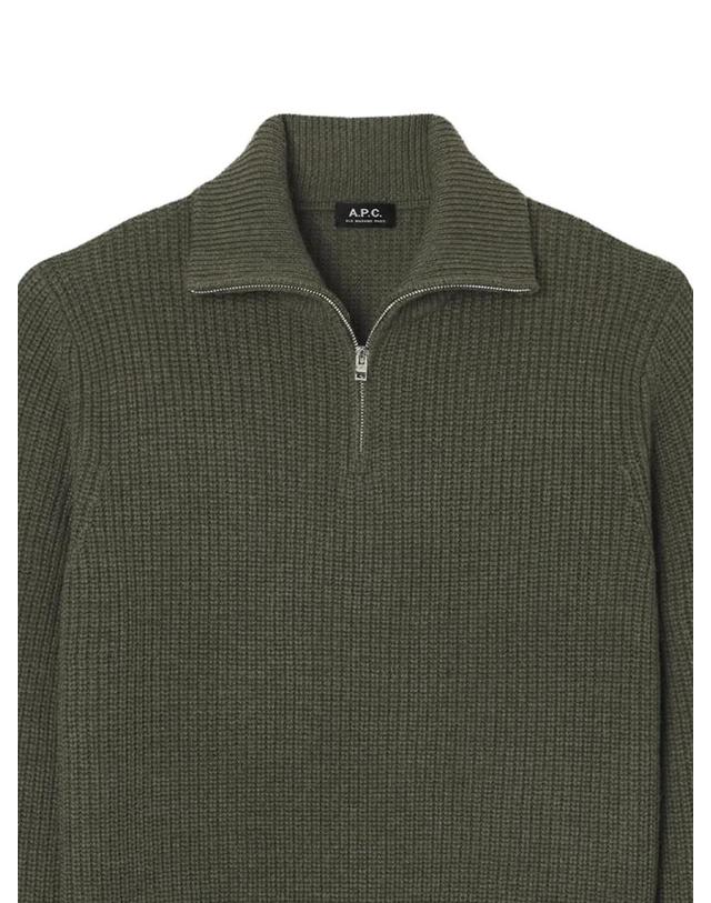 아페세 아페쎄 [해외직구] 아페쎄 다니엘 하프 지퍼 스웨터 WVAXUH23505 착용컷