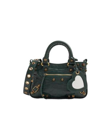 [해외직구] 발렌시아가 네오 캉골 S 핸드백 그린 75152323EBM3017