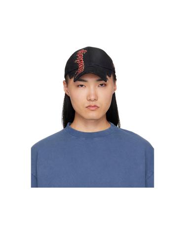 [해외직구] 발렌시아가 볼캡 블랙 고딕 플레이스먼트 노 클로저 볼캡 261342M139000