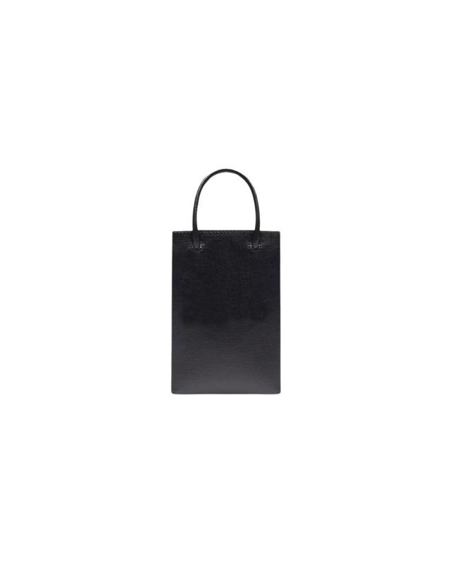 발렌시아가 [해외직구] 발렌시아가 미니 쇼핑백 폰 홀더 블랙 5938260AI2N1000 착용컷