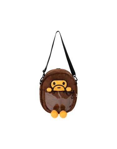 [해외직구] 베이프 베이비 마일로 스몰 크로스백 브라운 799053