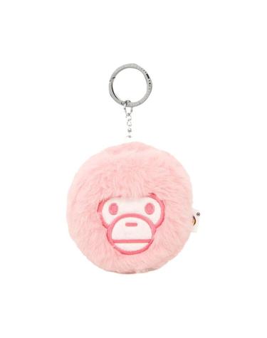 [해외직구] 베이프 베이비 마일로 플러시 인형 헤드폰 홀더 키체인 핑크 600769