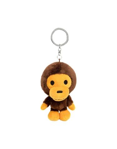 [해외직구] 베이프 베이비 마일로 플러시 인형 키체인 브라운 600767