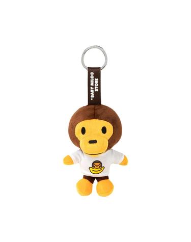 [해외직구] 베이프 베이비 마일로 플러시 인형 티셔츠 키체인 브라운 839721