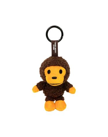 [해외직구] 베이프 베이비 마일로 퍼 플러시 인형 키체인 10cm 브라운 1028507