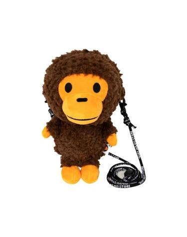 [해외직구] 베이프 베이비 마일로 포우 퍼 플러시 인형 모바일 폰 백  1 브라운 1038500