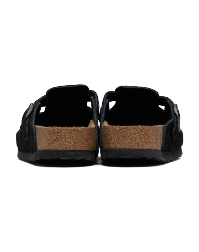 버켄스탁 [해외직구] 버켄스탁 슬리퍼 블랙 레귤러 보스턴 슬립온 로퍼 261513F121032 착용컷