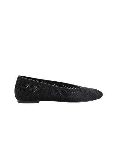[해외직구] 버버리 메쉬 패브릭 발레리나 블랙 8088424 8088424