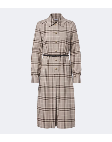 [해외직구] 버버리 Burberry Check 벨티드 코튼 셔츠 드레스 P01236720