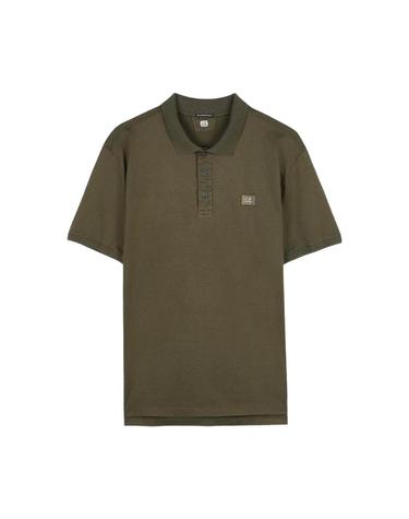 [해외직구] C P  컴퍼니 머서라이즈드 저지 가사토 숏슬리브 폴로 아이비 그린   26SS 20CMPL115A006374G683