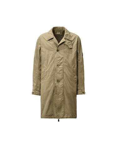[해외직구] C P  컴퍼니 트윌 피쉬테일 패딩 코트 펀가이 그레이   25FW 19CMOW096A110305G356