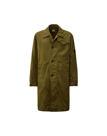 [해외직구] C P  컴퍼니 트윌 피쉬테일 패딩 코트 엘름우드 그린   25FW 19CMOW096A110305G652