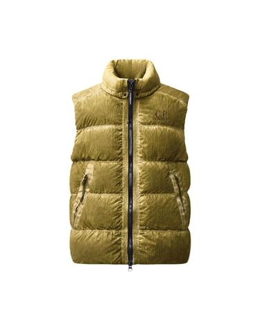 [해외직구] C P  컴퍼니 에코크롬 R 믹스드 리 컬러 후드 질레 리 컬러 카키 베이지   26FW 21CMVE114A006369SR20