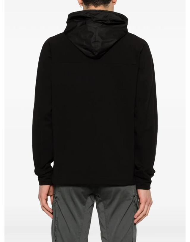씨피 컴퍼니 씨피컴퍼니 [해외직구] CP컴퍼니 메트로폴리스 시리즈 스트레치 플리스 믹스 하프 후드 집업 20CLSS015A006452M999 착용컷