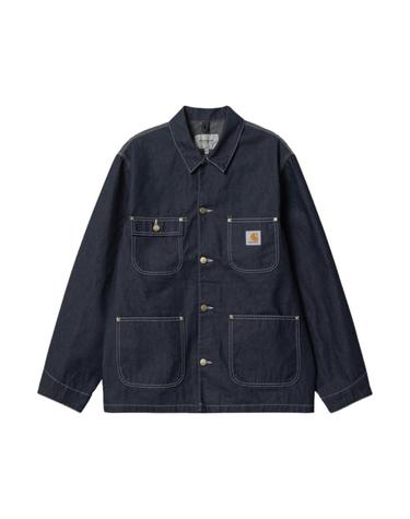[해외직구] 칼하트 WIP 노르코 데님 OG 초어 코트 블루 원 워시   스프링 I031896-01-2Y