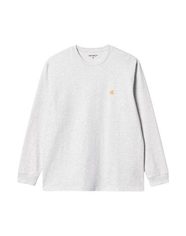 [해외직구] 칼하트 WIP 체이스 롱슬리브 티셔츠 애쉬 헤더 I026392-00J-XX