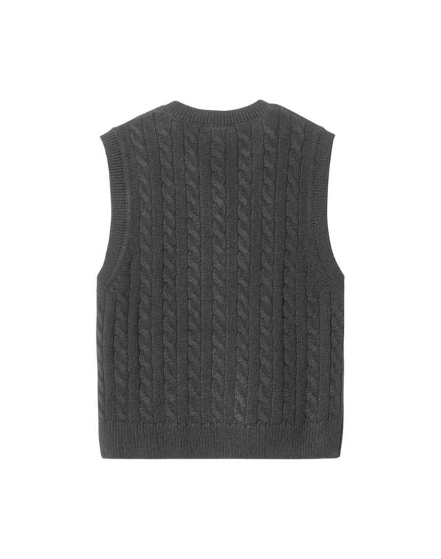 칼하트 윕 칼하트 더블유아이피 [해외직구] 칼하트 WIP 시그니쳐 니트웨어 베스트 블랙 I033882-K02-XX 착용컷