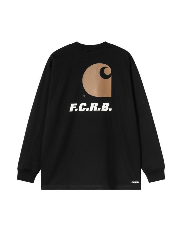 칼하트 윕 칼하트 더블유아이피 [해외직구] 칼하트 WIP x FC 레알 브리스톨 포켓 롱슬리브 티셔츠 블랙 A261051-89-XX 착용컷