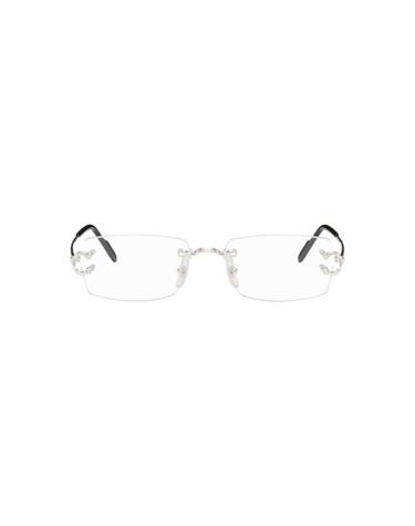 [해외직구] Cartier  실버 데코 C 클래식 드 까르띠에 안경 261346M133014