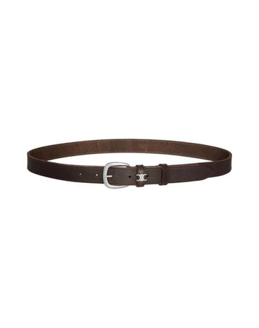 [해외직구] 셀린느 비비안 벨트 25mm 빈티지 카프스킨 다크브라운 B10853ATS-19DE