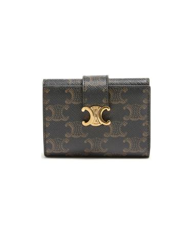 [해외직구] 셀린느 Fine wallet Celine Victoire in Triomphe canvas CEL23Z45BRWZZZZZ00