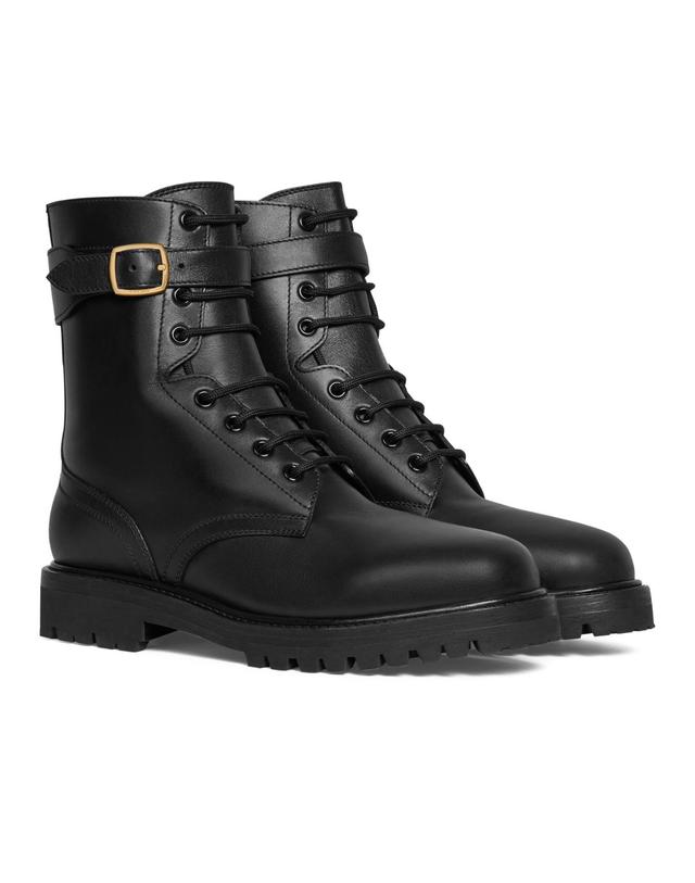 셀린느 [해외직구] 셀린느 Lace up in calfskin mid boots CELNQ232BCK542AA00 착용컷