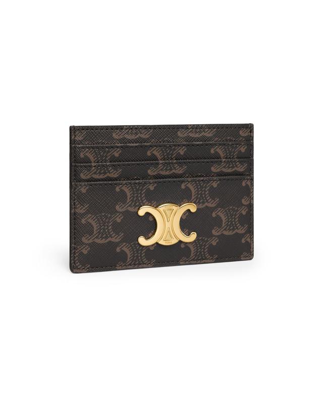 셀린느 [해외직구] 셀린느 Triomphe card holder in Triomphe canvas CEL3W4V9BEIZZZZZ00 착용컷