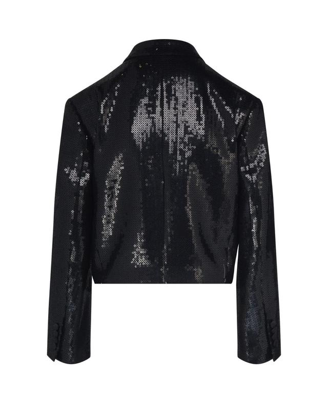 셀린느 [해외직구] 셀린느 Tux military jacket in sequin sable CEL2EZGJBCK7E11A00 착용컷
