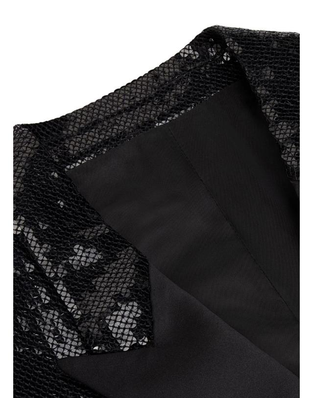 셀린느 [해외직구] 셀린느 Tux military jacket in sequin sable CEL2EZGJBCK7E11A00 착용컷