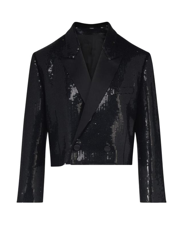 셀린느 [해외직구] 셀린느 Tux military jacket in sequin sable CEL2EZGJBCK7E11A00 착용컷