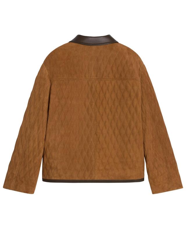 셀린느 [해외직구] 셀린느 Quilted jacket in suede CELECDS3BRW7AAA100 착용컷