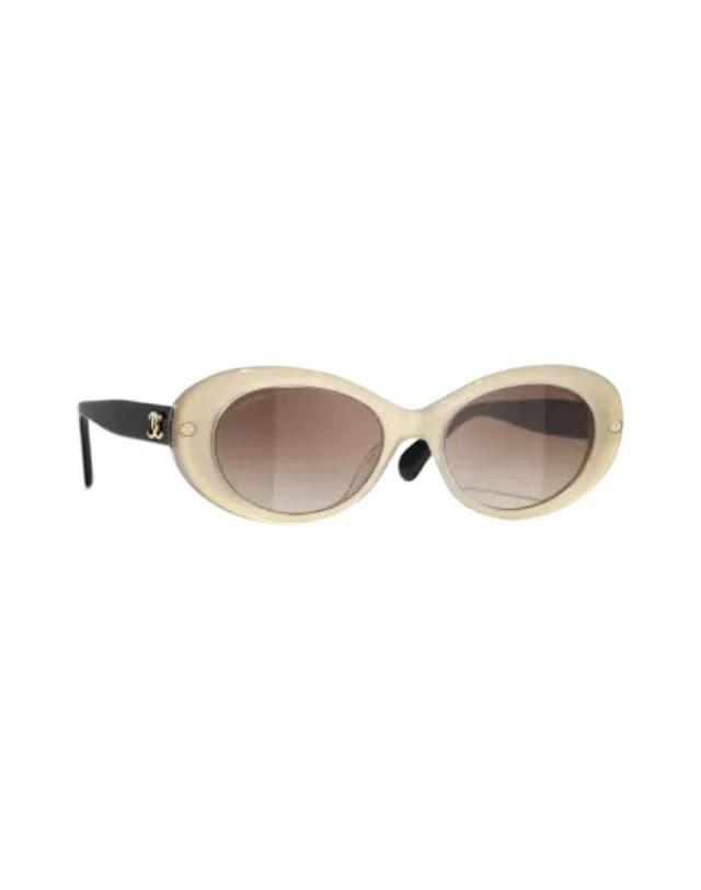 Chanel [해외] 샤넬 오벌 선글라스 아세테이트  골드 블랙 인터내셔널 핏 A71731-X08101-S1567-OCCI FBZBXX00779