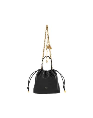 [해외직구] 끌로에 미니 끌로에 아이콘 숄더백 체인 소프트 레더 블랙 CH26SP126R12001