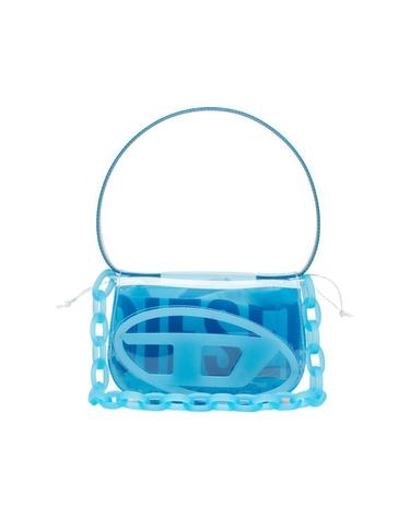[해외직구] 디젤 1dr 아이코닉 숄더 백 트랜스페어런트 TPU 블루 X08396P8763-T6227