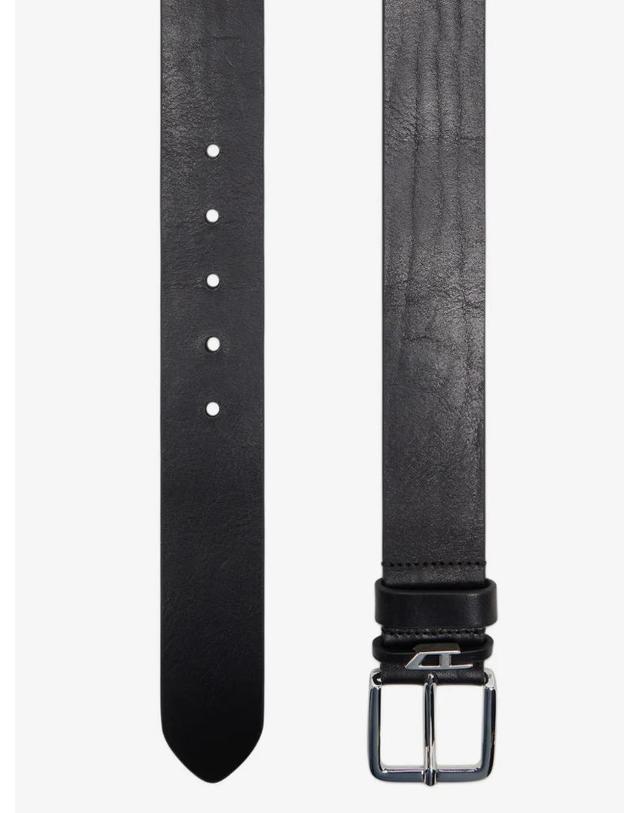 디젤 [해외직구] 디젤 주름 레더 벨트 4cm X10858PR666 착용컷