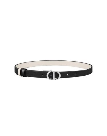 [해외직구] 디올 20mm 30 몽테뉴 리버서블 스무스 카프스킨 벨트 블랙 화이트 B0446PWGA-M911