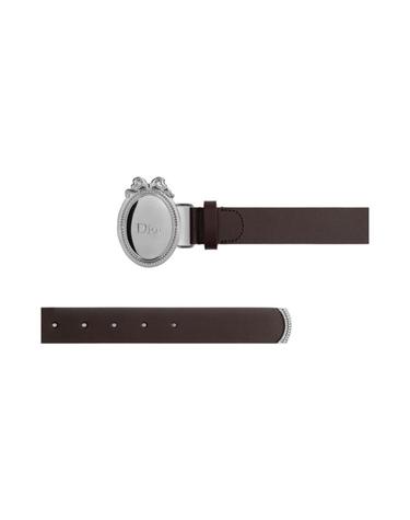 [해외직구] 디올 메달리옹 벨트 스무스 카프스킨 30 MM 브라운 4731PDTOL-H742