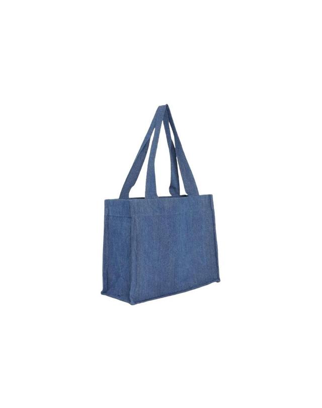 가니 [해외직구] 가니 데님 라지 캔버스 토트백 블루 A5599-630 착용컷