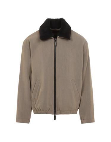 [해외직구] 조르지오아르마니 shearling collar wool jacket GM004032TE22902