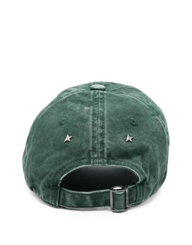 골든구스 [해외직구] Golden Goose 로고 자수 베이스볼 캡 모자 GUP02837P002618 착용컷