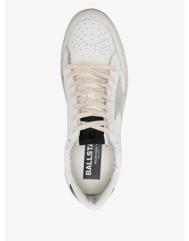 골든구스 [해외직구] Golden Goose 아이스 그레이 스웨이드 스타 앤 글로시 블랙 레더 힐 탭 볼 스타 스니커즈 GMF00804F006970 착용컷