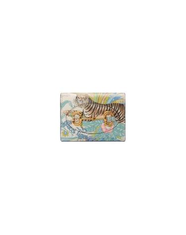 [해외직구] 구찌 타이거 홀스빗 1955 카드 케이스 오프 화이트 621887-UTJAC-9271