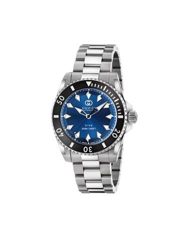 [해외직구] 구찌 다이브 오토매틱 워치 40mm 스테인리스 스틸 블루 796779-I18B0-8605