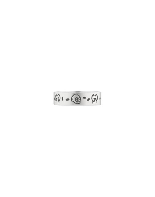 구찌 [해외직구] 구찌 고스트 링 실버 6mm 477339-J8400-0701 착용컷